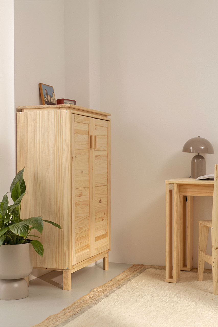 Imagen de ambiente 2 para:Armario bajo de madera natural y ecol&oacute;gica